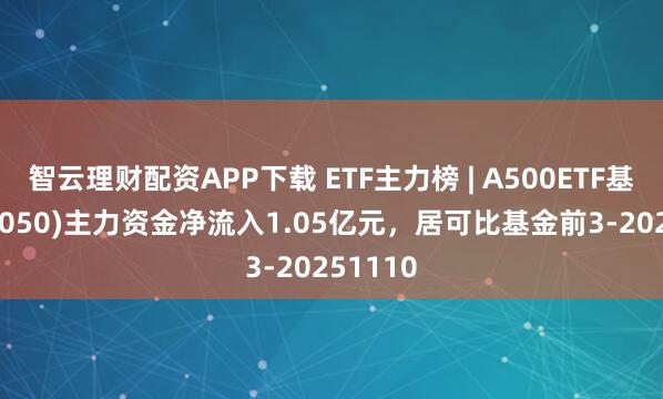 智云理财配资APP下载 ETF主力榜 | A500ETF基金(512050)主力资金净流入1.05亿元，居可比基金前3-20251110
