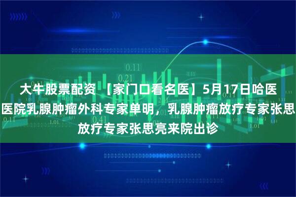 大牛股票配资 【家门口看名医】5月17日哈医大附属肿瘤医院乳腺肿瘤外科专家单明，乳腺肿瘤放疗专家张思亮来院出诊